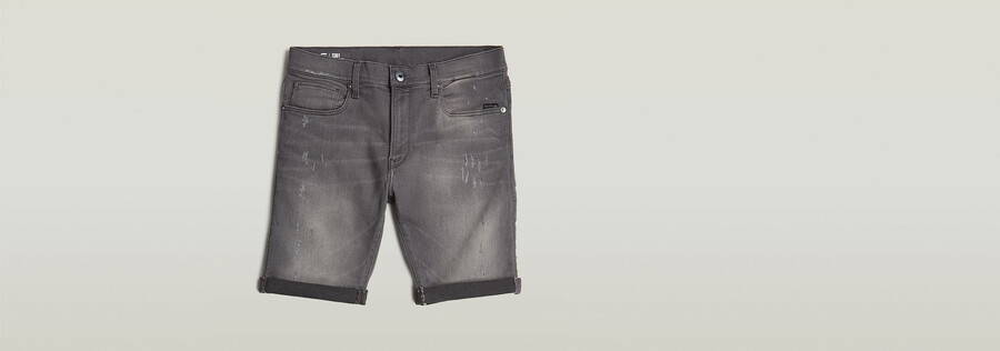 3301 slim denim shorts