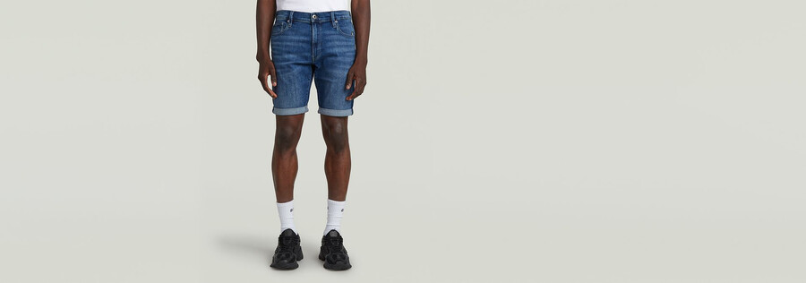 3301 slim denim shorts
