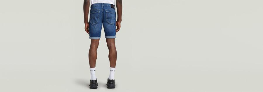 3301 slim denim shorts