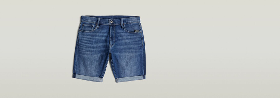 3301 slim denim shorts