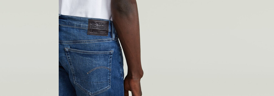 3301 slim denim shorts