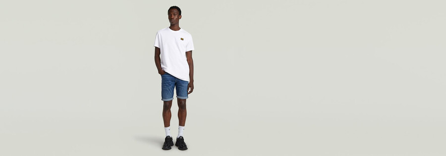 3301 slim denim shorts