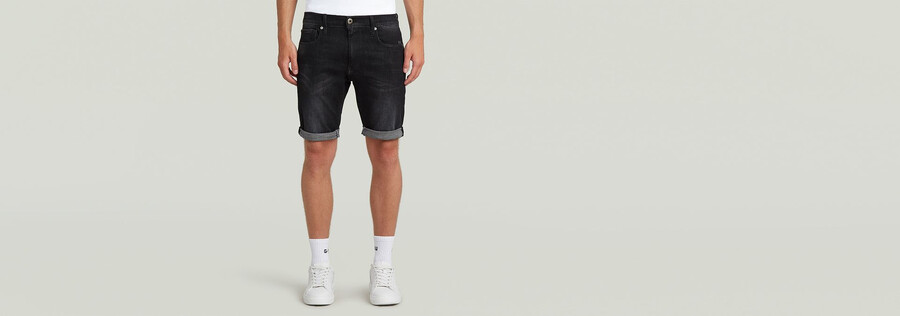 3301 slim denim shorts