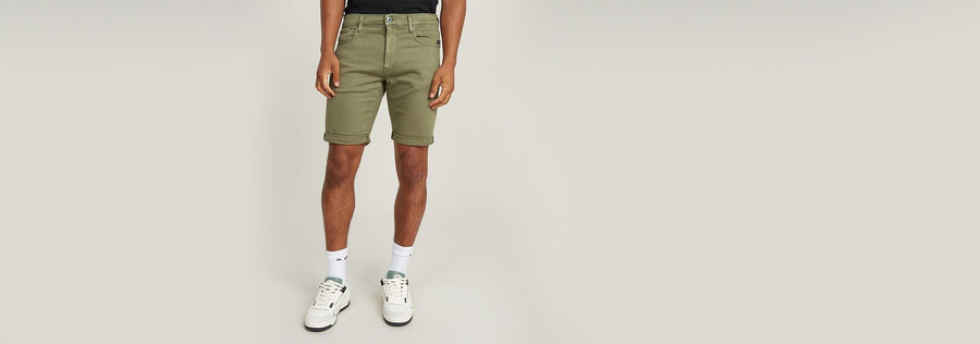 3301 slim denim shorts