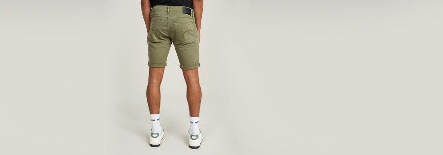 3301 slim denim shorts