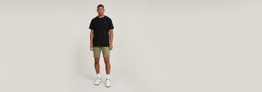 3301 slim denim shorts