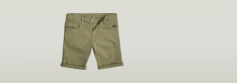 3301 slim denim shorts