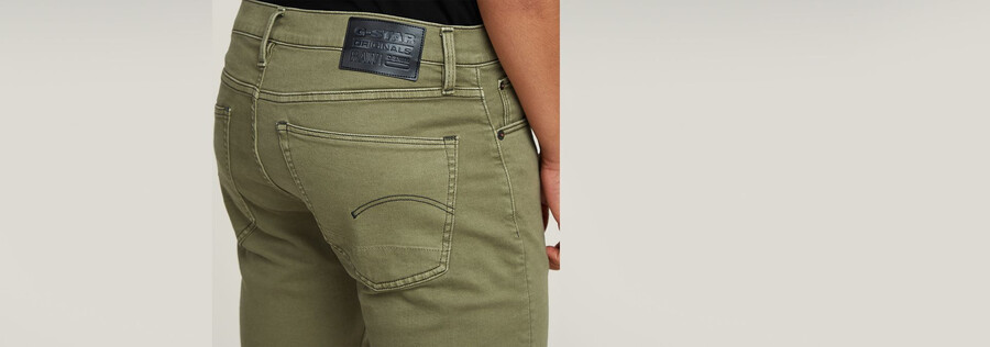 3301 slim denim shorts