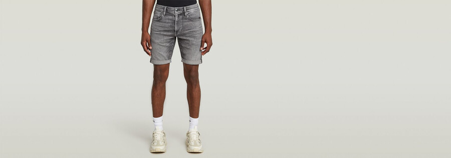 3301 slim denim shorts