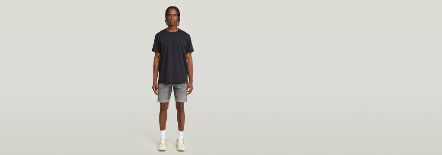 3301 slim denim shorts
