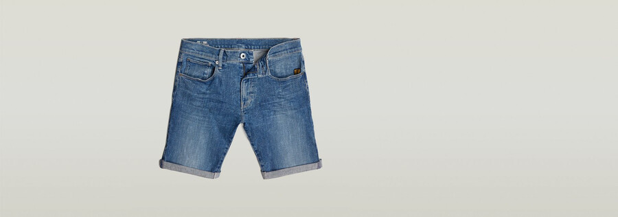 3301 slim denim shorts