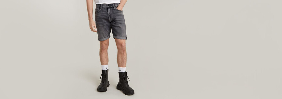 3301 slim denim shorts