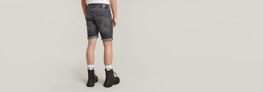 3301 slim denim shorts