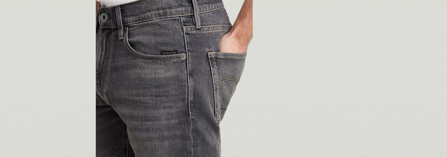 3301 slim denim shorts