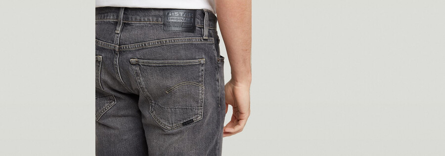 3301 slim denim shorts