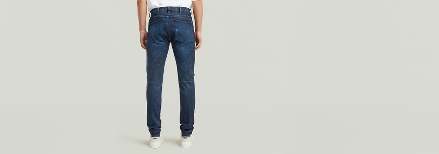 5620 skinny jeans mit reißverschluss am knie