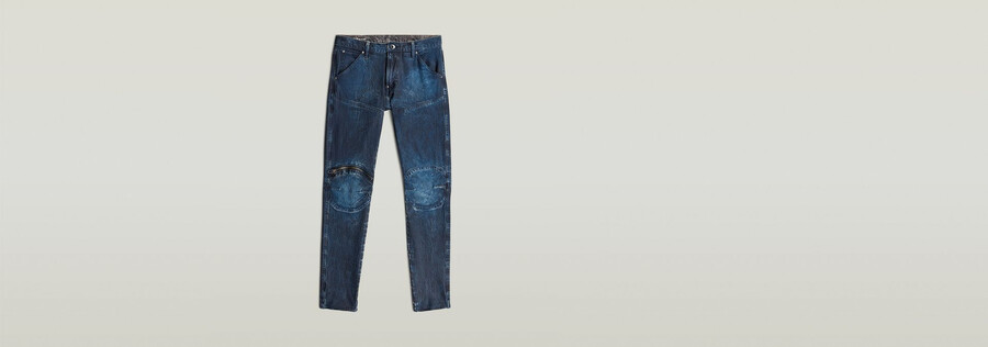 5620 skinny jeans mit reißverschluss am knie