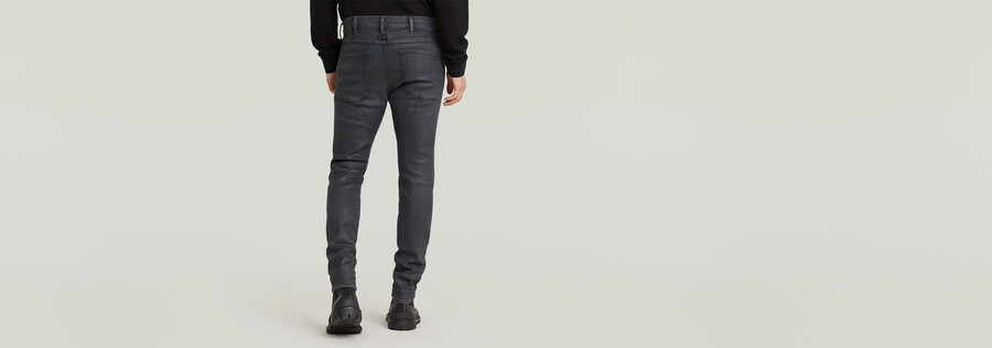 5620 skinny jeans mit reißverschluss am knie