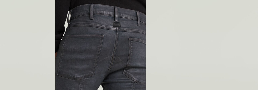 5620 skinny jeans mit reißverschluss am knie