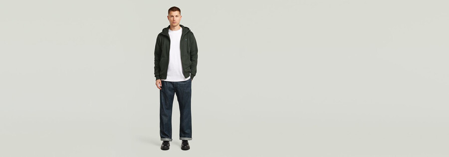premium core hoodie zip sweater