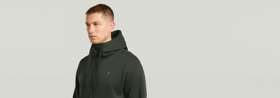 premium core hoodie zip sweater