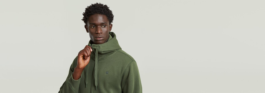 premium core hoodie zip sweater