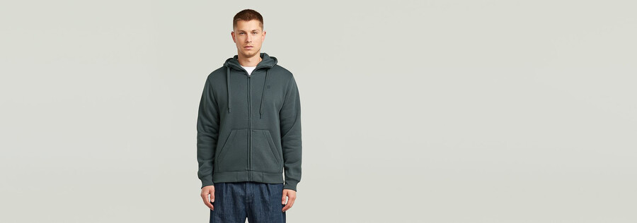 premium core kapuzenpullover mit reißverschluss