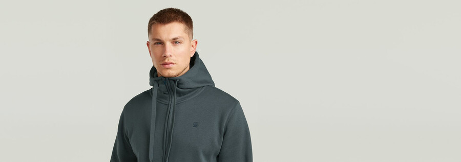premium core kapuzenpullover mit reißverschluss