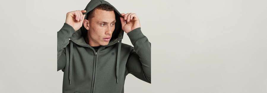 premium core zip thru hoodie