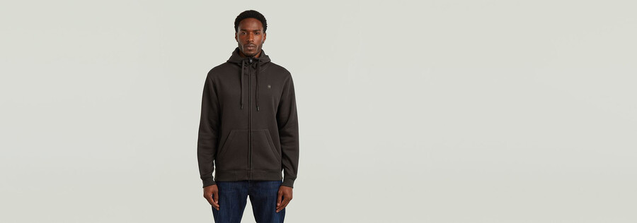 premium core hoodie zip sweater