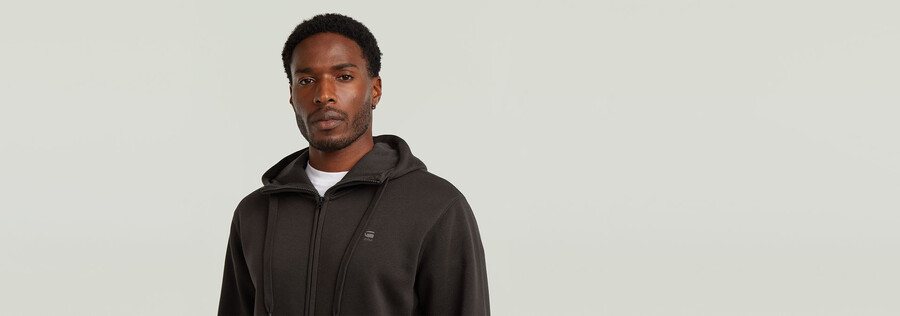 premium core hoodie zip sweater