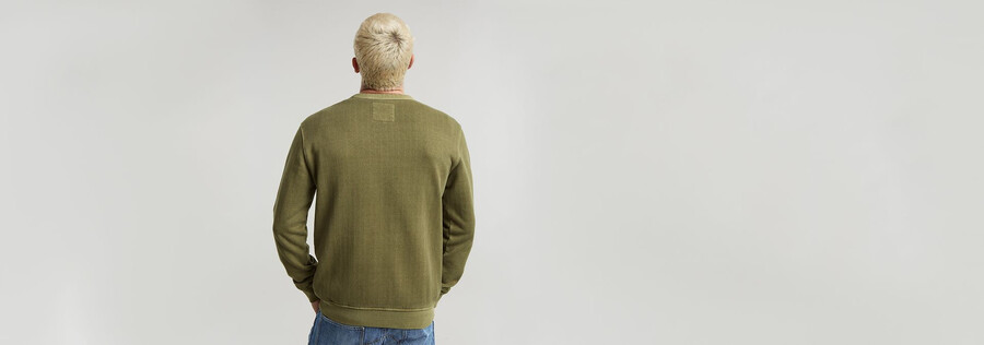 zerstörter gewaschener pullover mit g-logo