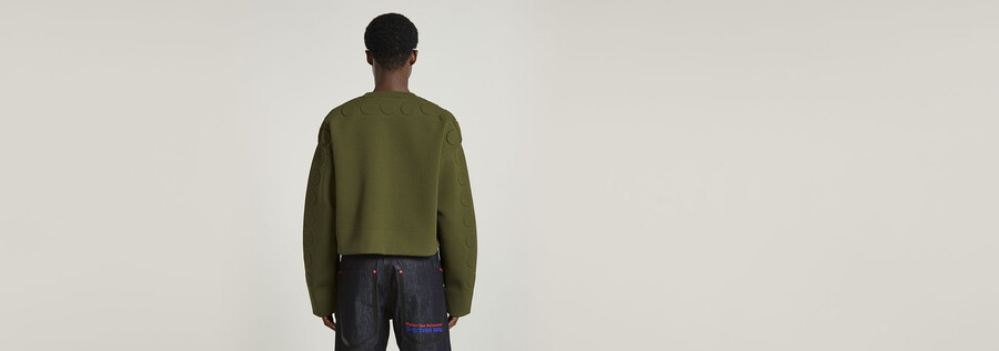 wvb unisex cropped crewneck