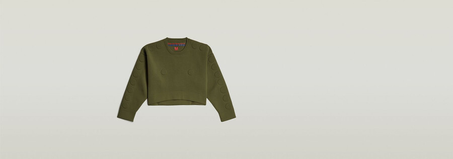 wvb unisex cropped crewneck