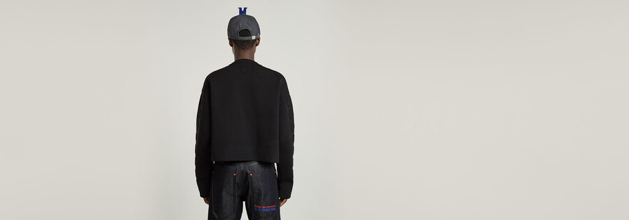 wvb unisex cropped crewneck