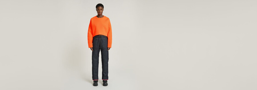 wvb unisex cropped crewneck