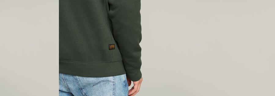 premium core half zip sweater