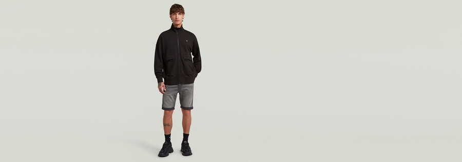 rovic full zip loose sweater