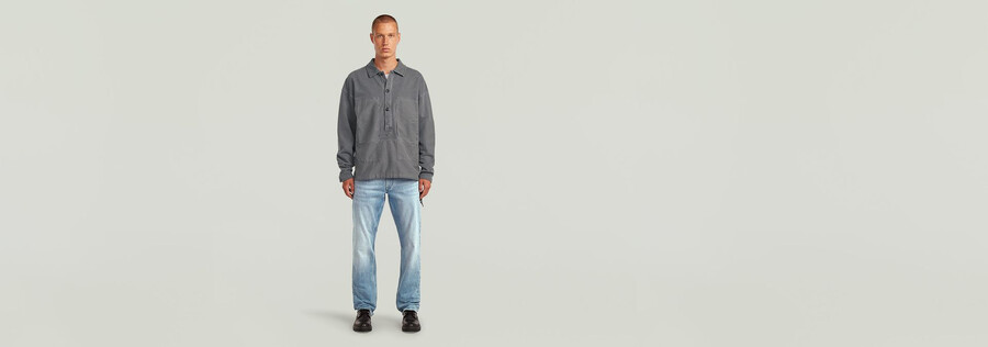 lockerer pullover aus gewaschenem stoffmix