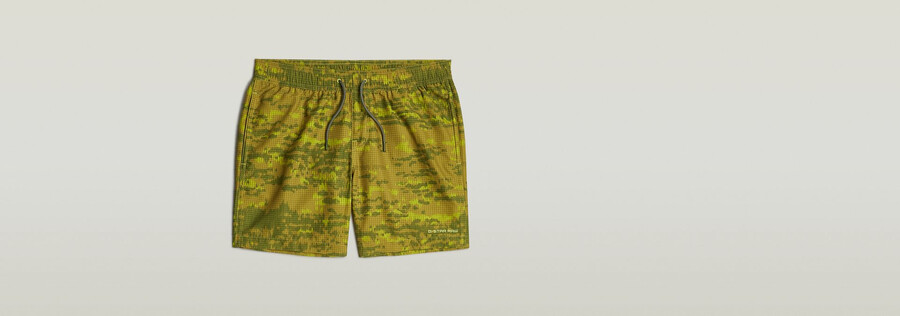dirik graphic badeshorts
