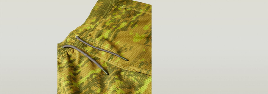dirik graphic badeshorts