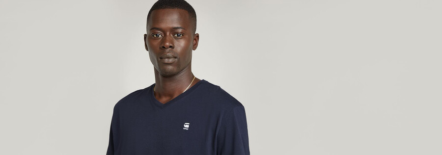 base-s v-ausschnitt t-shirt