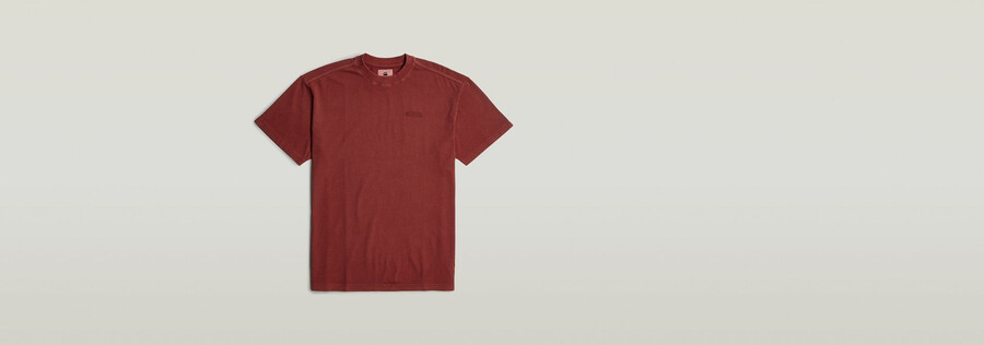 lockeres t-shirt mit pigmentfärbung