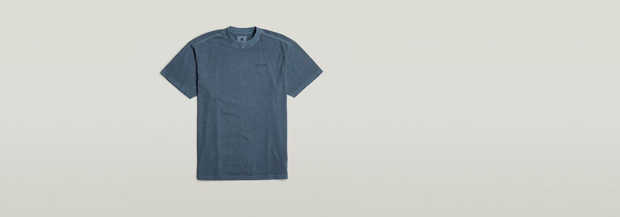 lockeres t-shirt mit pigmentfärbung