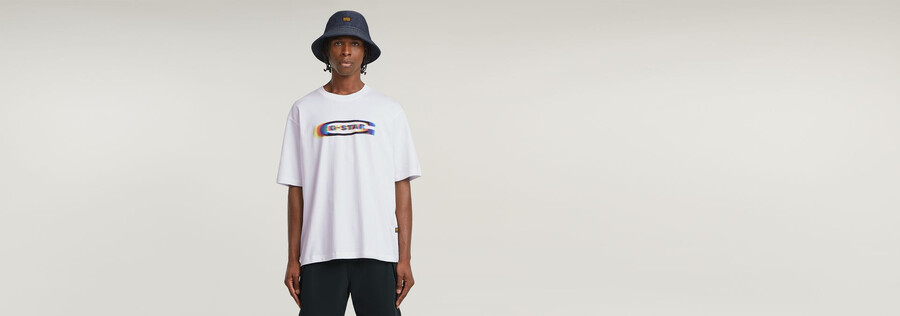 farbwechselndes old-school-logo-boxy-t-shirt