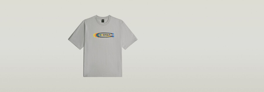 farbwechselndes old-school-logo-boxy-t-shirt