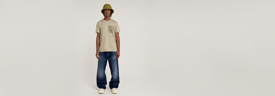 shadow woven camo pocket t-shirt
