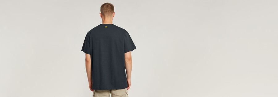 lockeres t-shirt mit nahtdetails