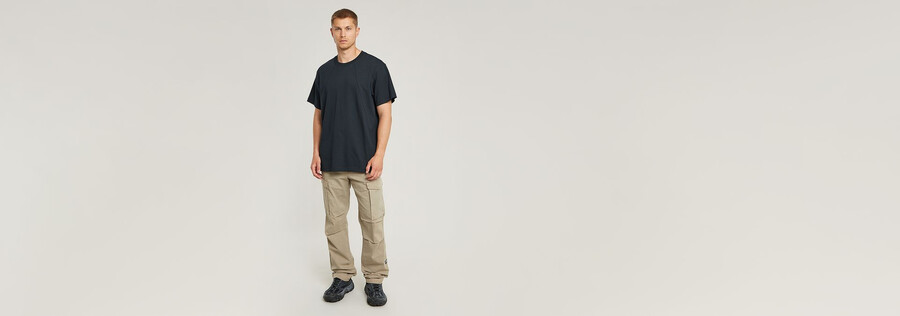 lockeres t-shirt mit nahtdetails