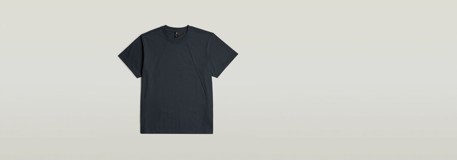 lockeres t-shirt mit nahtdetails